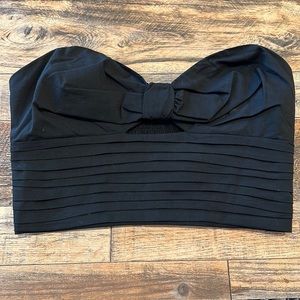 Express Strapless black top